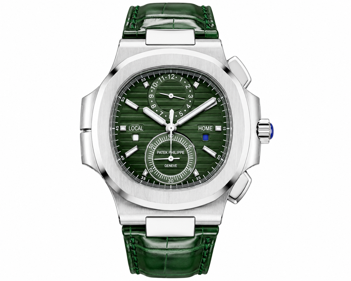 PP Nautilus – Silver & Green Dial