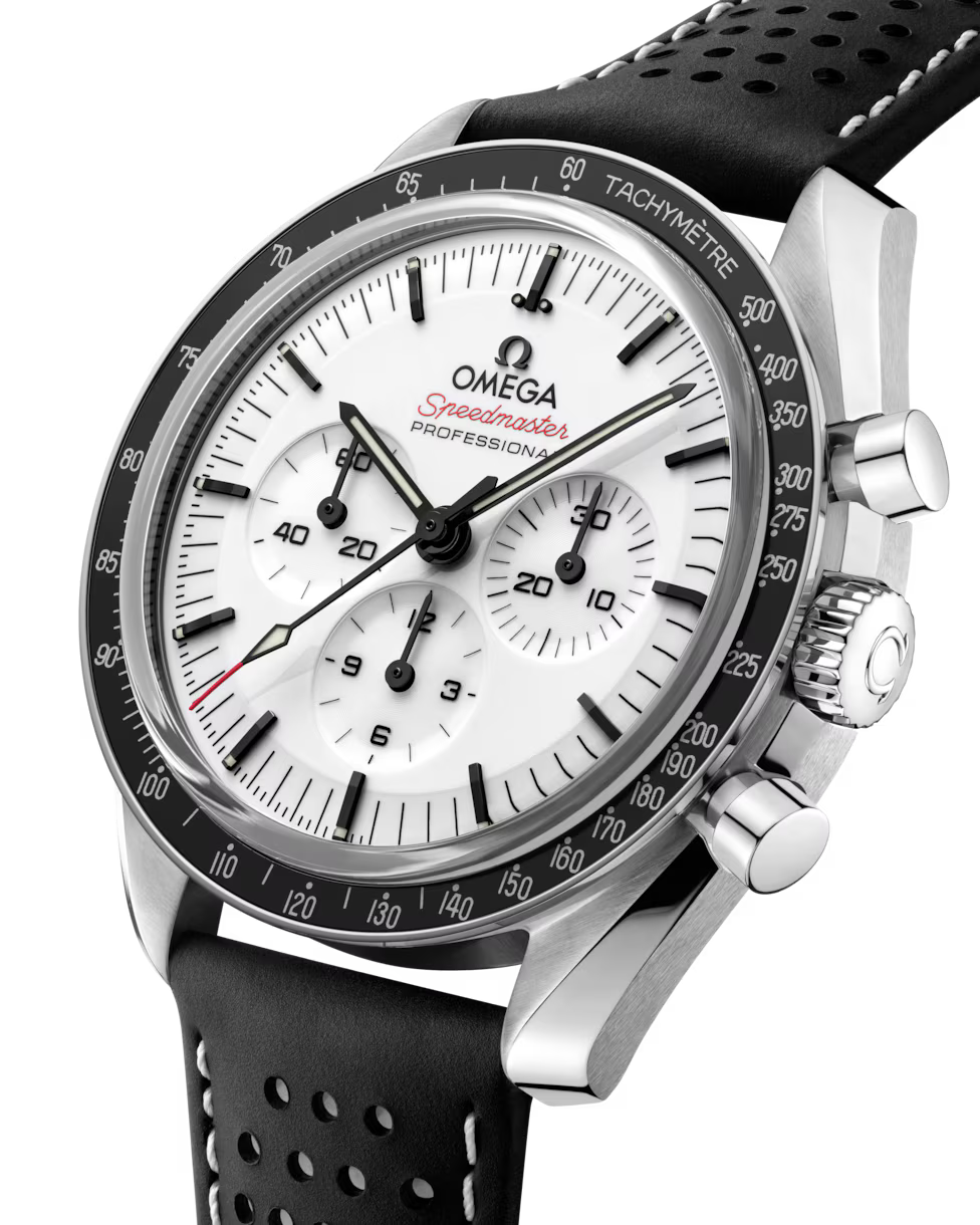 Speedmaster Moonwatch Professional – White Dial & Black Strap