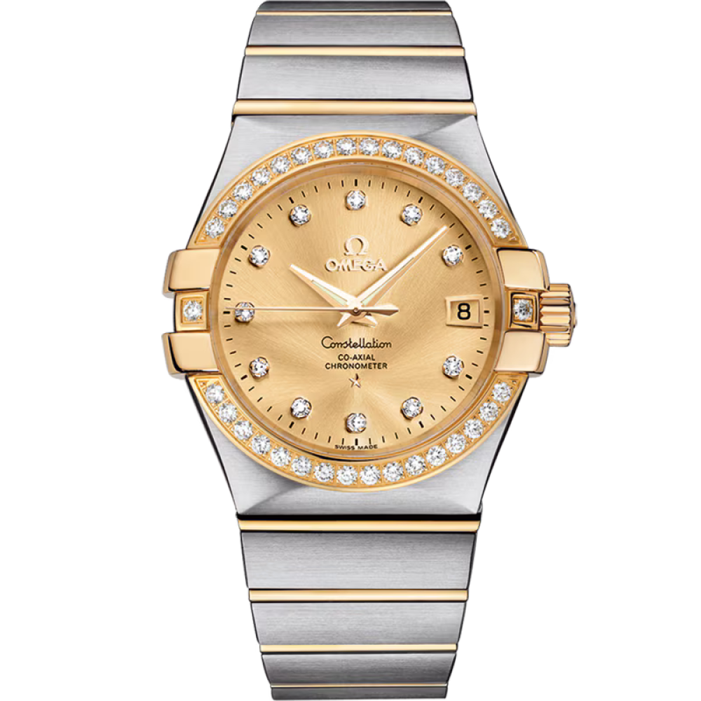 Constellation – Champagne Gold Dial & Diamond Bezel