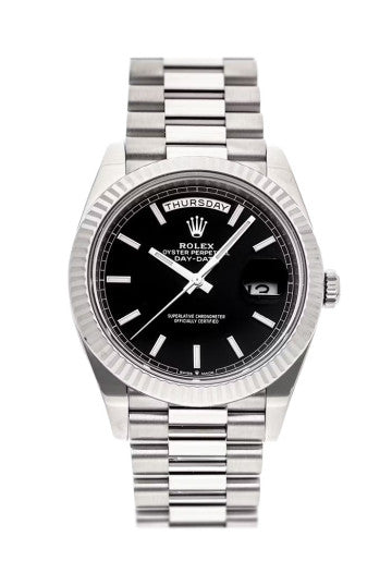 Day Date – Black Dial & White Gold