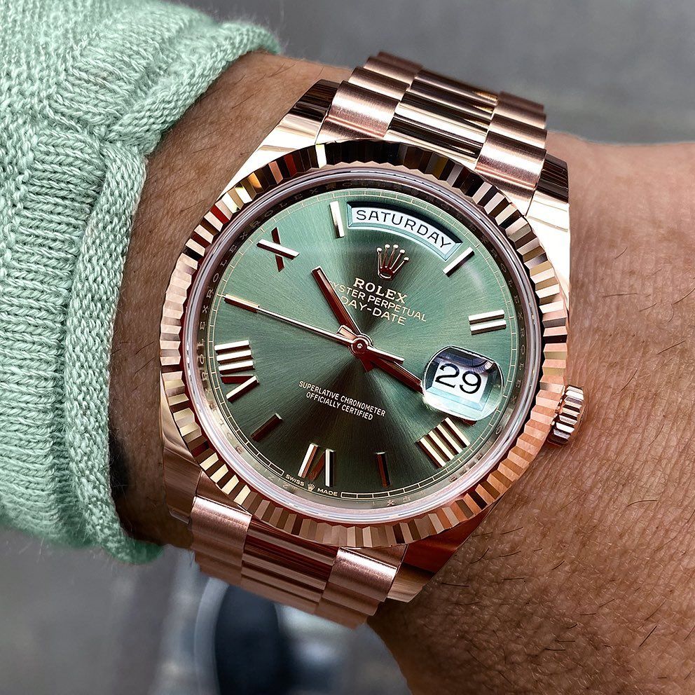 Day-Date – Everose Gold & Green Dial