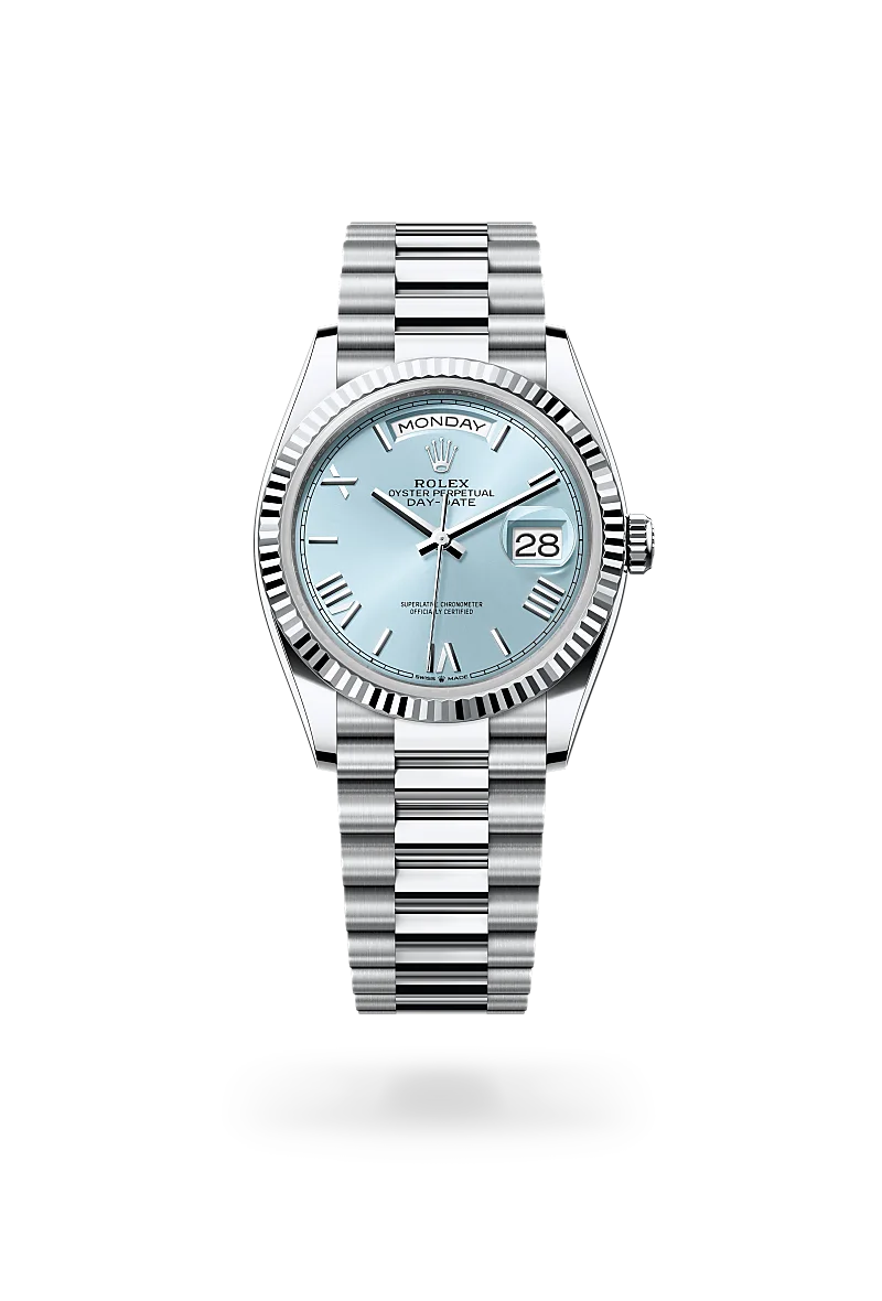 Day-Date – Ice Blue Dial & Fluted Bezel