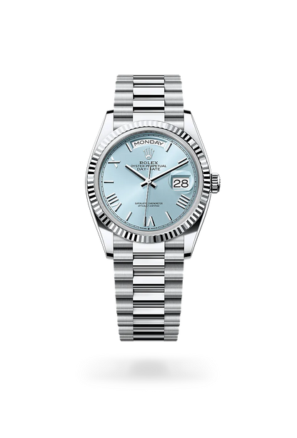 Day-Date – Ice Blue Dial & Fluted Bezel