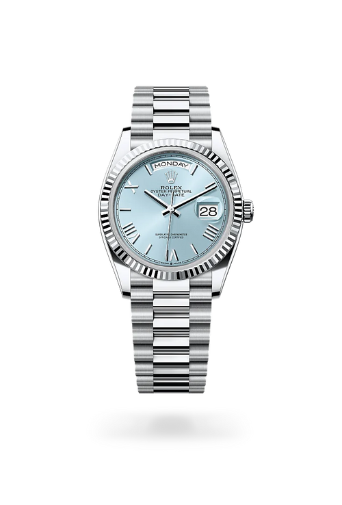 Day-Date – Ice Blue Dial & Fluted Bezel