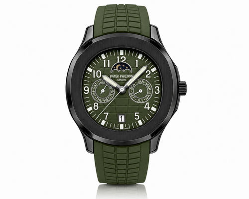 PP Aquanaut – Black & Olive Green Perpetual Calendar