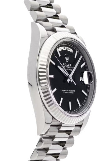 Day Date – Black Dial & White Gold