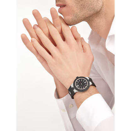 Aluminium Watch – Black Dial & Black Rubber