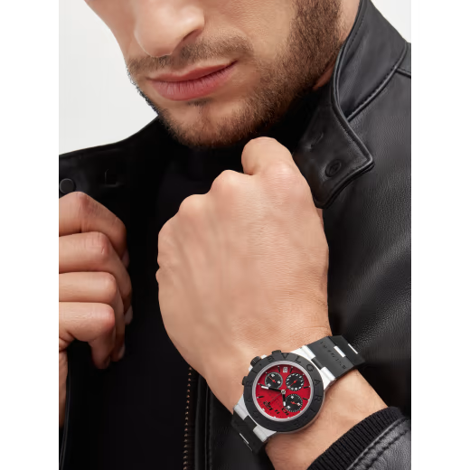 Aluminium – Red Dial Chronograph
