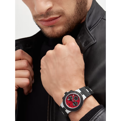 Aluminium – Red Dial Chronograph