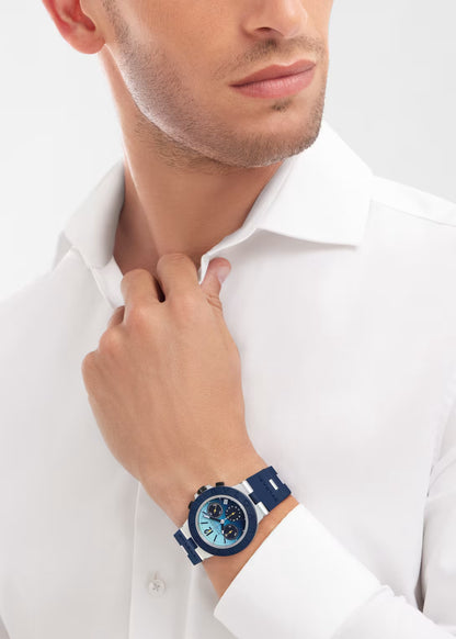 Aluminium Watch – Blue Gradient Chronograph