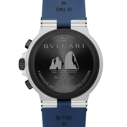 Aluminium Watch – Blue Gradient Chronograph
