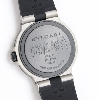 Aluminium Watch – White Dial & Black Rubber