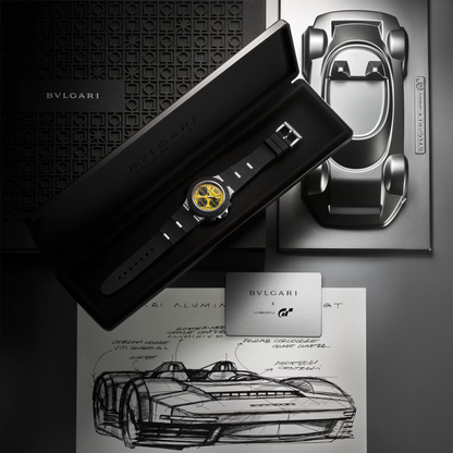 Aluminium Watch – Yellow Dial Chronograph