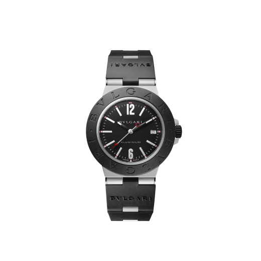 Aluminium Watch – Black Dial & Black Rubber
