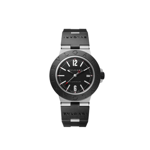 Aluminium Watch – Black Dial & Black Rubber