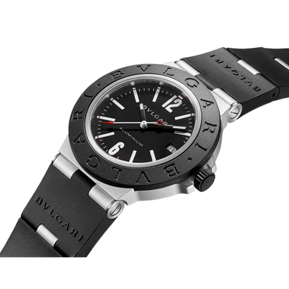Aluminium Watch – Black Dial & Black Rubber