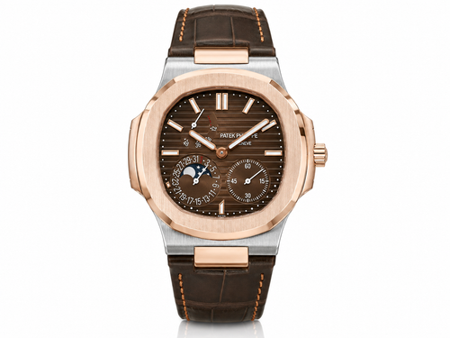PP Nautilus – Rose Gold & Brown Moonphase Chronograph