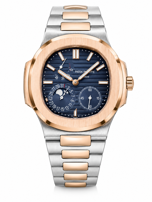PP Nautilus – Two-Tone Rose Gold & Blue Moonphase Chronograph
