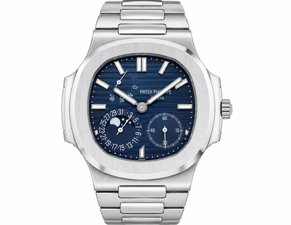 PP Nautilus – Stainless Steel & Midnight Blue Moonphase Chronograph