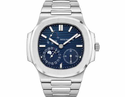 PP Nautilus – Stainless Steel & Midnight Blue Moonphase Chronograph