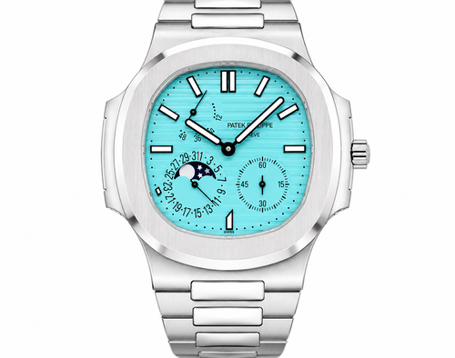 PP Nautilus – Stainless Steel & Tiffany Blue Moonphase Chronograph