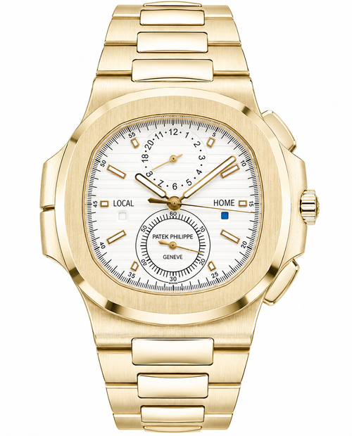 PP Nautilus – Yellow Gold & White Dial Chronograph
