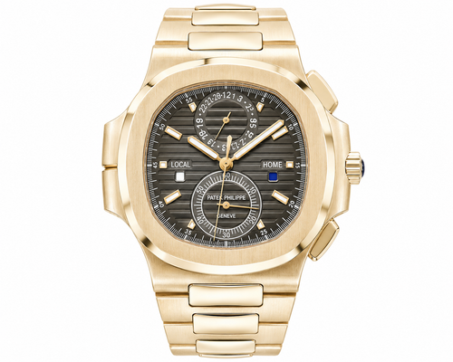 PP Nautilus – Yellow Gold & Charcoal Dial Chronograph