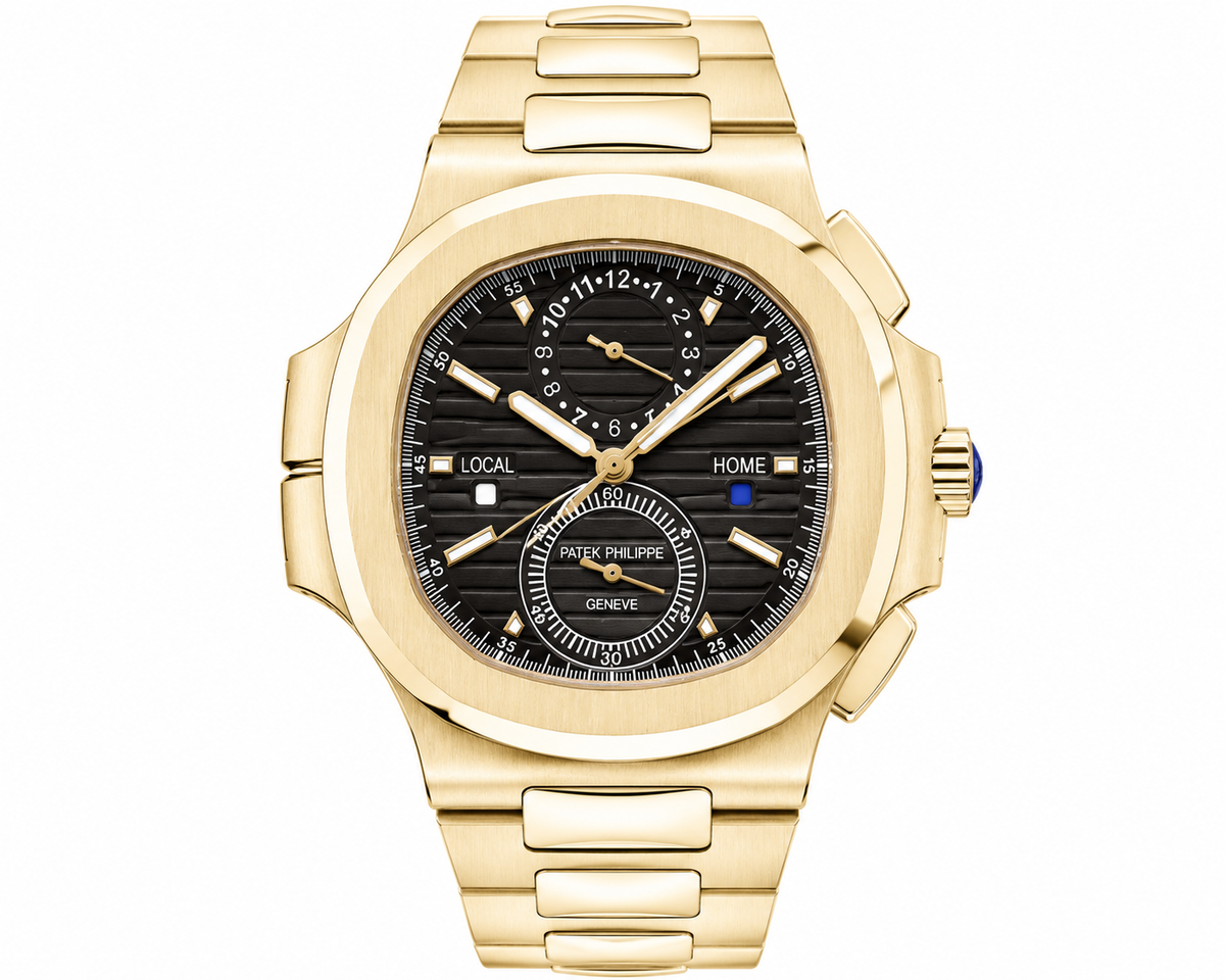 PP Nautilus – Yellow Gold & Black Dial Chronograph