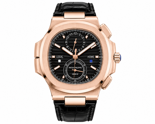 PP Nautilus – Rose Gold & Black Dial Chronograph