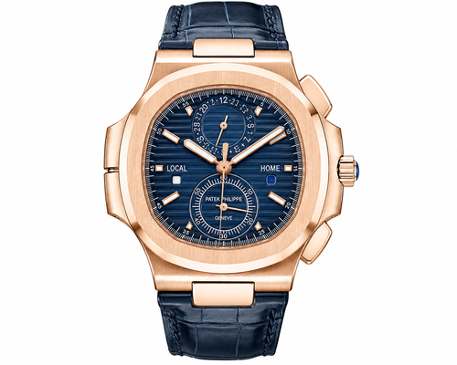 PP Nautilus – Rose Gold & Blue Dial Chronograph