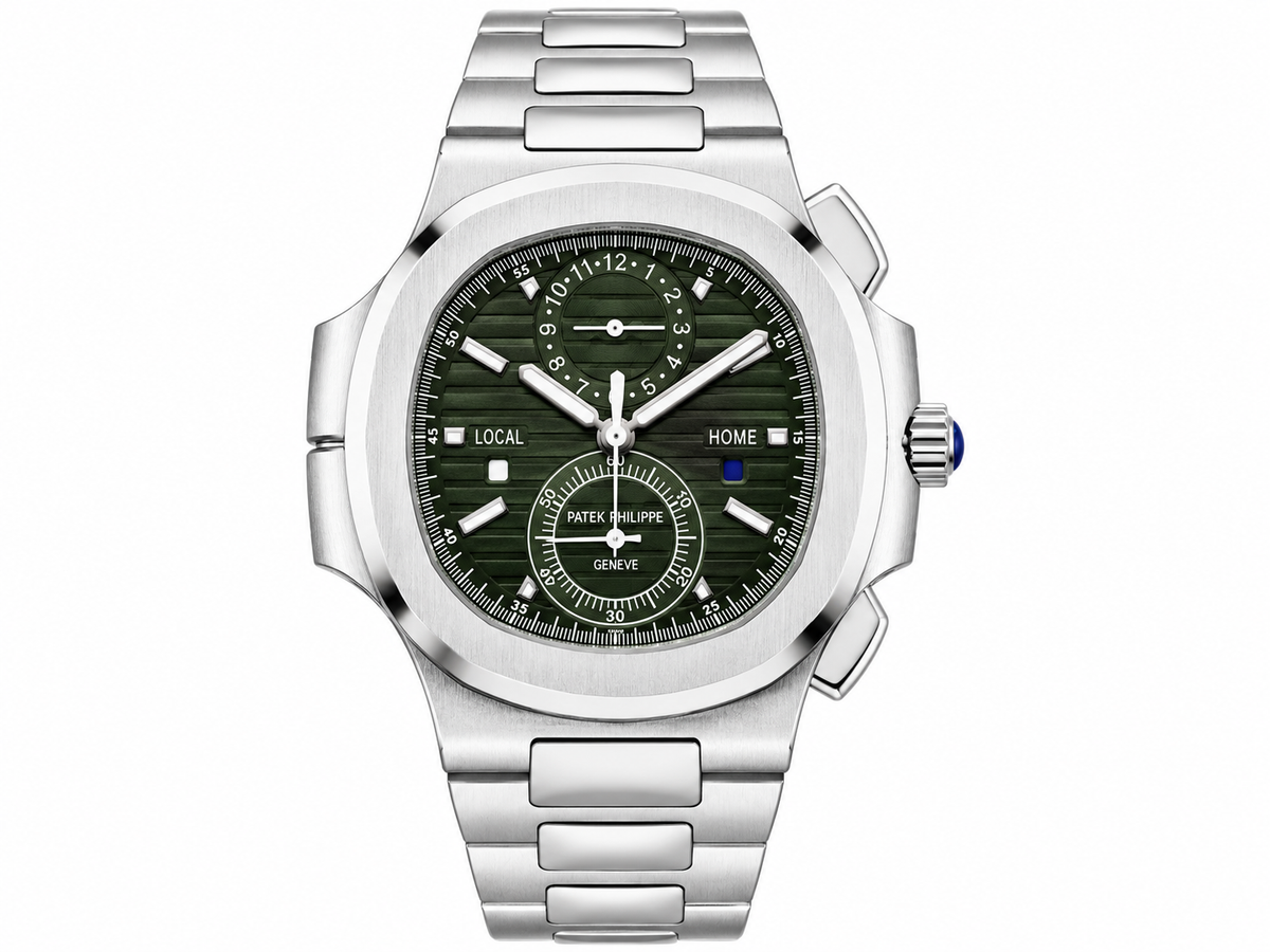 PP Nautilus – Full Silver & Green Dial