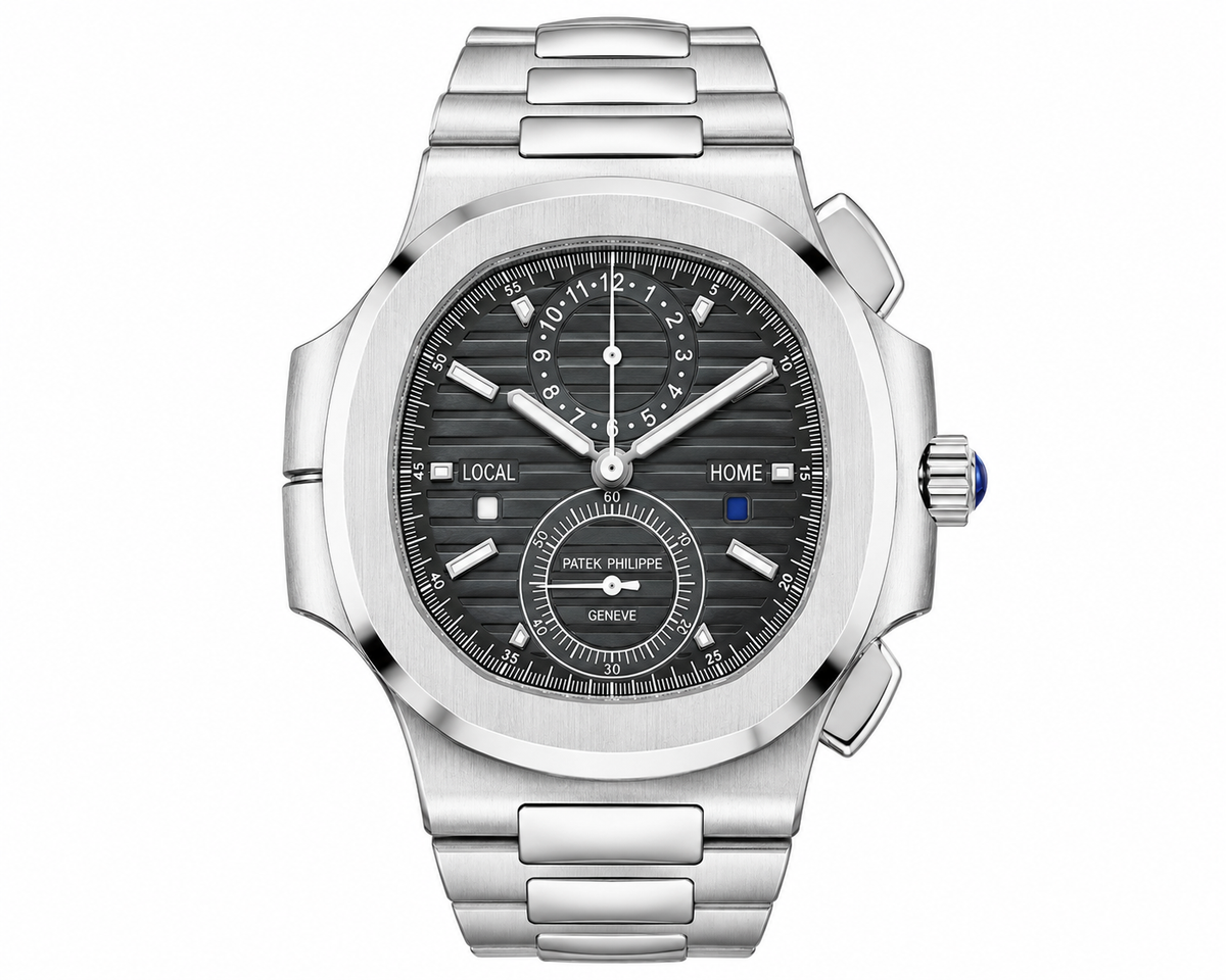 PP Nautilus – Full Silver & Black Dial