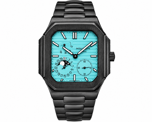 PP Nautilus – Full Black & Tiffany Blue Dial