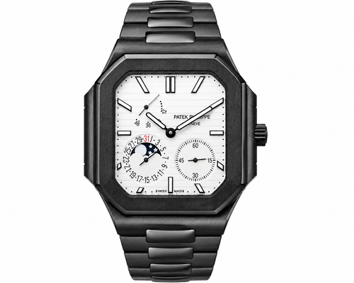 PP Nautilus – Full Black & White Dial