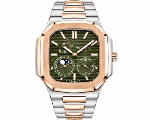 PP Nautilus – Two-Tone Rose Gold & Green Dial