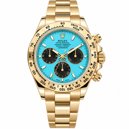 Cosmograph Daytona – Yellow Gold & Turquoise Dial