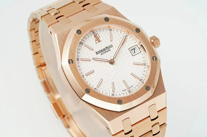 AP Royal Oak Selfwinding – White Dial & Rose Gold