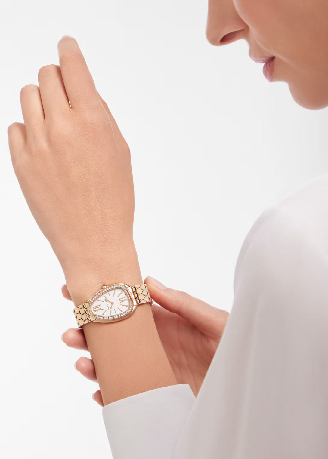 Serpenti Seduttori Watch – White Dial & Rose Gold