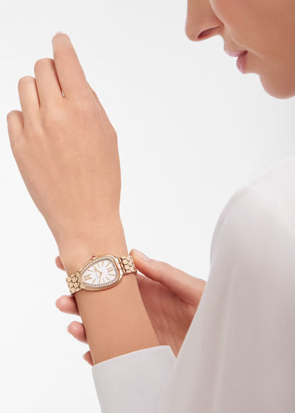 Serpenti Seduttori Watch – White Dial & Rose Gold
