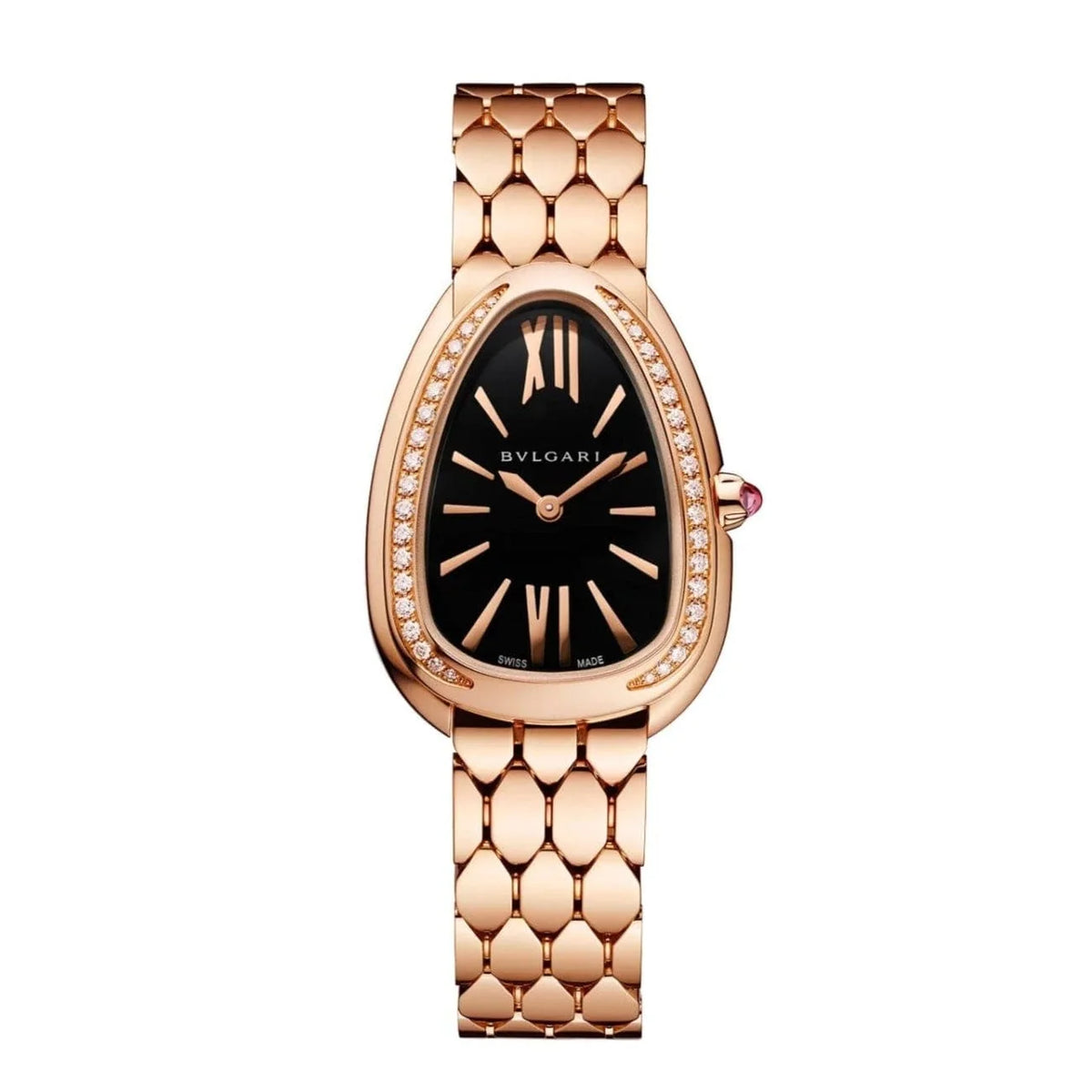 Serpenti Seduttori Watch – Black Dial & Rose Gold