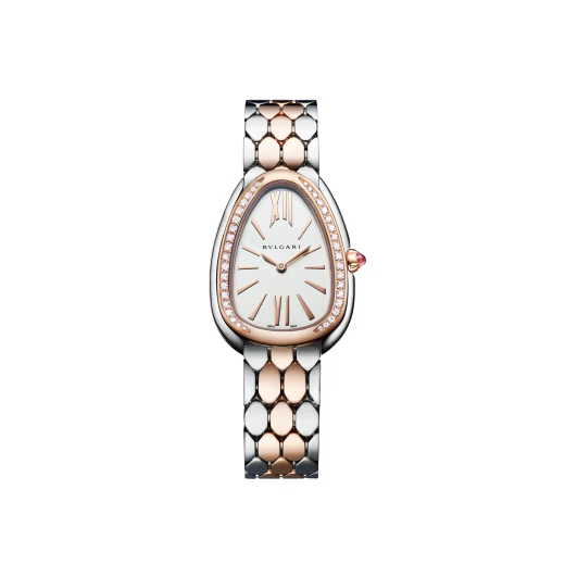 Serpenti Seduttori Watch – White Dial & Two-Tone Rose Gold
