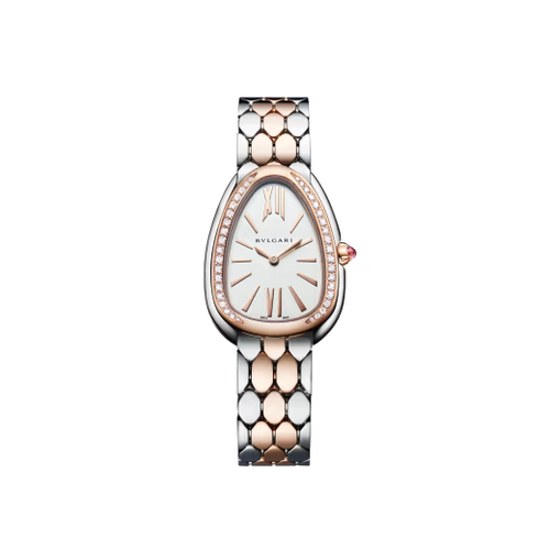 Serpenti Seduttori Watch – White Dial & Two-Tone Rose Gold