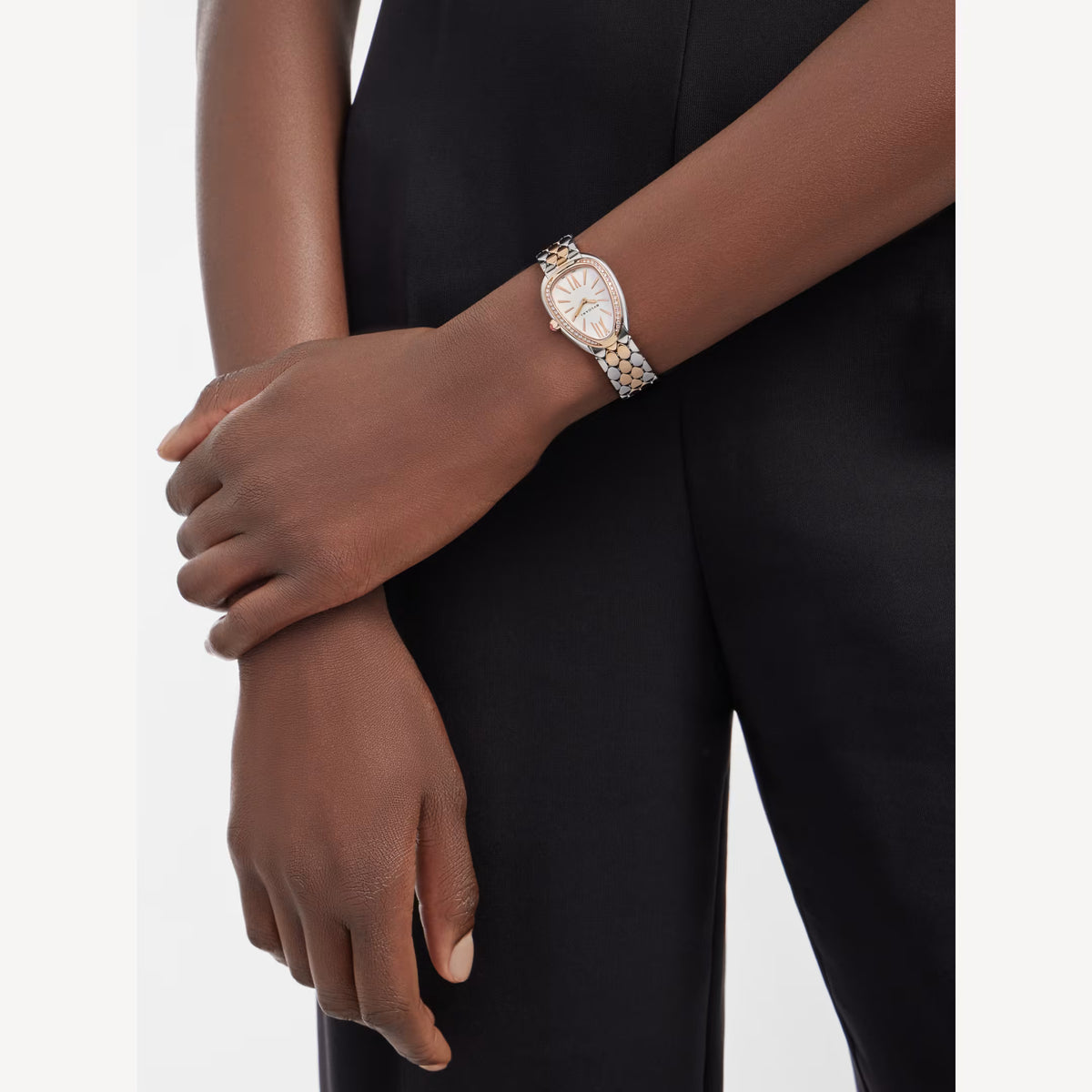 Serpenti Seduttori Watch – White Dial & Two-Tone Rose Gold