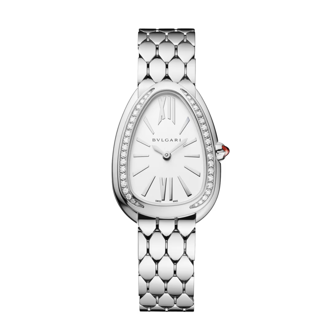 Serpenti Seduttori Watch – White Dial & Silver