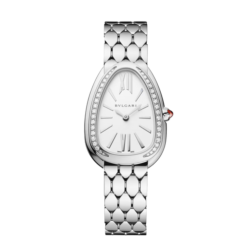 Serpenti Seduttori Watch – White Dial & Silver