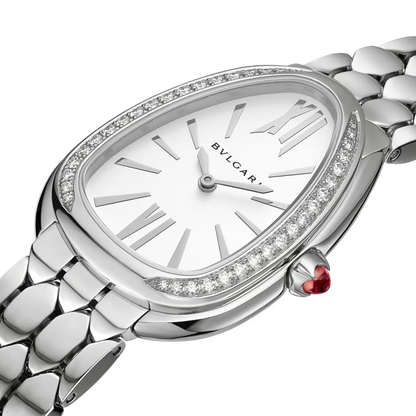 Serpenti Seduttori Watch – White Dial & Silver