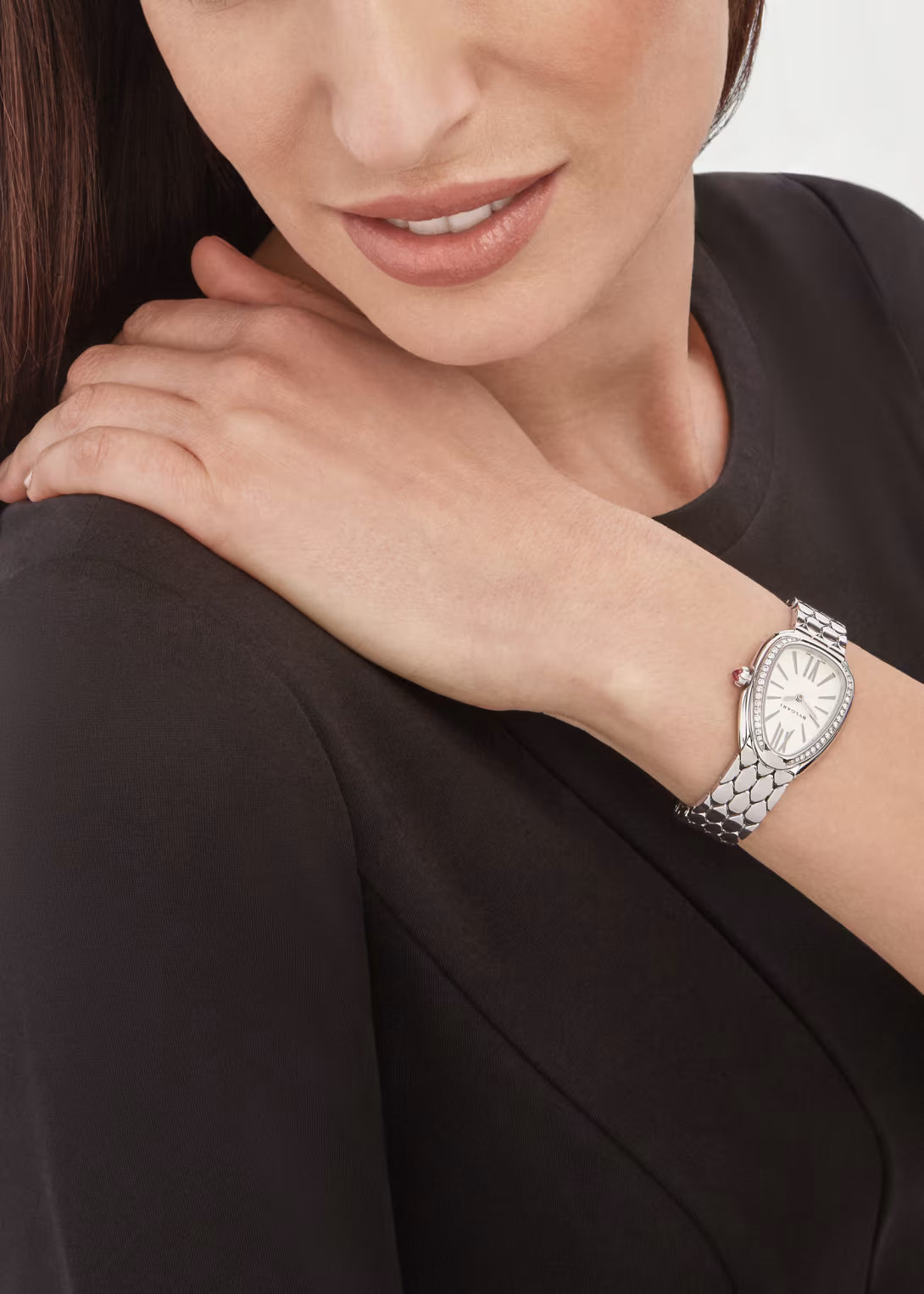 Serpenti Seduttori Watch – White Dial & Silver