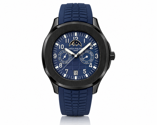 PP Aquanaut – Black & Navy Blue Perpetual Calendar