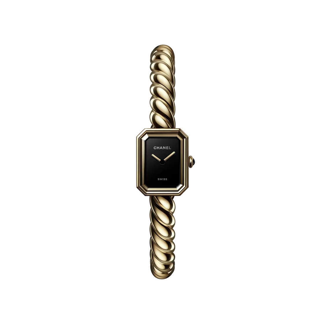 Première Galon Watch – Black Dial & Gold-Tone Bracelet