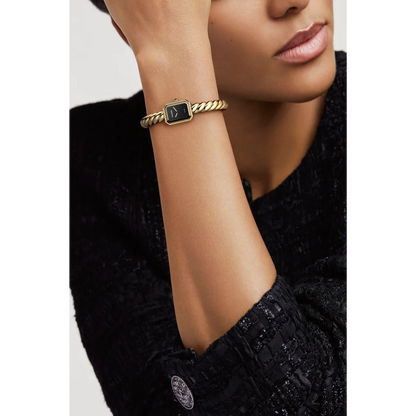 Première Galon Watch – Black Dial & Gold-Tone Bracelet